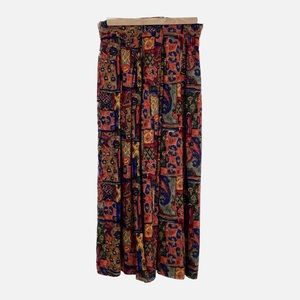 Vintage 80s Melissa Robyn RAYON Skirt M/L